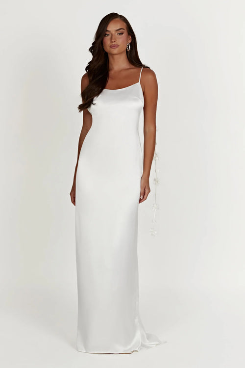 Rose Gown - White