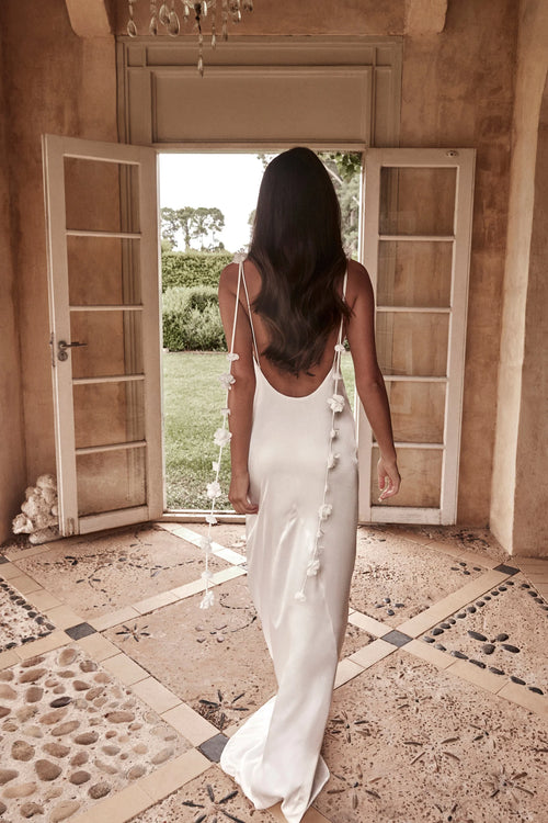 Rose Gown - White